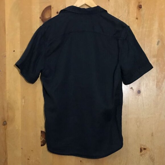 Safari‑Inspired Jones New York Linen Button‑Up – Thick Black Linen- Relaxed Fit - Picture 2 of 5